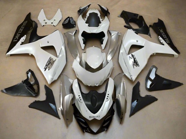 Acquista Carena Moto Suzuki GSXR 1000 2009-2016 - Bianco Perla Argento Nero Opaco