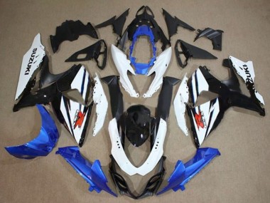 Acquista Kit Carena Moto Completo Suzuki GSXR 1000 2009-2016 - Bianco Blu Nero