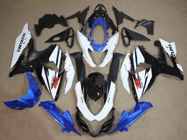 Acquista Kit Carena Moto Completo Suzuki GSXR 1000 2009-2016 - Bianco Blu Nero