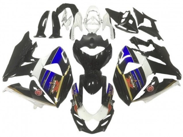 Acquista Carena Moto Suzuki GSXR 1000 2009-2016 - Bianco Blu Nero Oro Banda