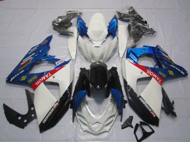 Acquista Carena Moto Suzuki GSXR 1000 2009-2016 - Bianco Blu Rosso Nero TaMobil