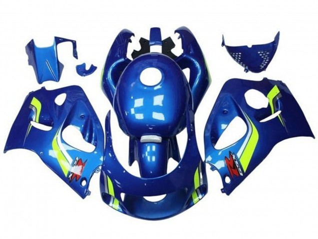 Acquista Carena Moto Suzuki GSXR 600 / GSXR 750 1996-2000 - Blu Giallo Bianco