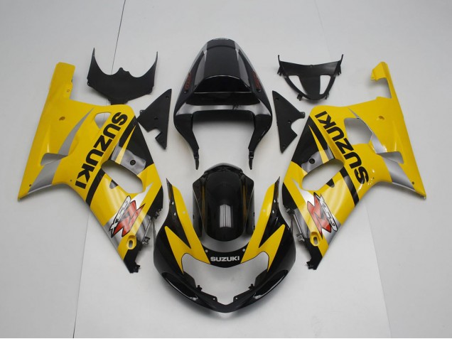 Acquista Carena Moto Suzuki GSXR 600 / GSXR 750 2001-2003 - Giallo Argento Nero Lucido