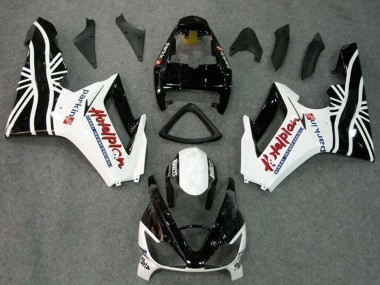 Acquista Kit Carena Moto Triumph Daytona 675 Triple 2006-2008 - Bianco Nero Lucido