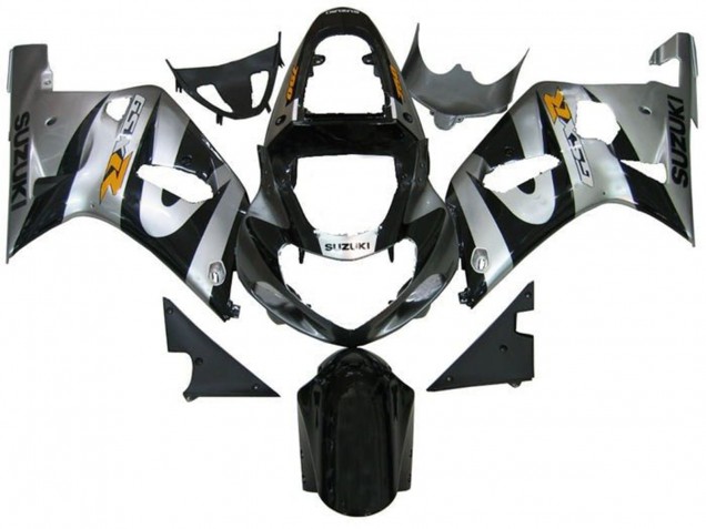 Acquista Carena Moto Suzuki GSXR 600 / GSXR 750 2001-2003 - Argento Nero Giallo