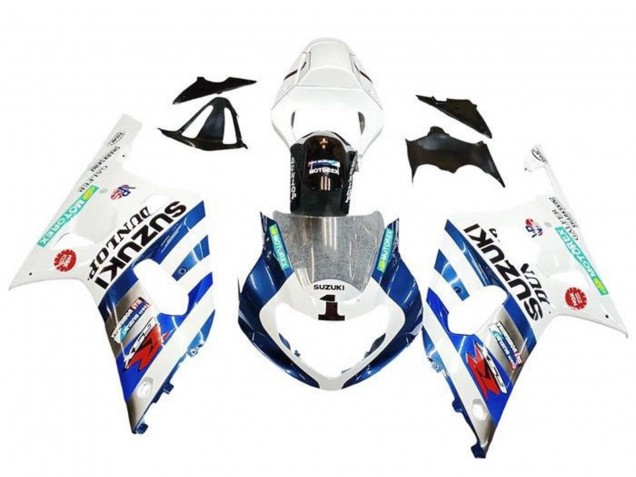 Acquista Carena Moto Suzuki GSXR 600 / GSXR 750 2001-2003 - Bianco Blu Banda Rosso Nero