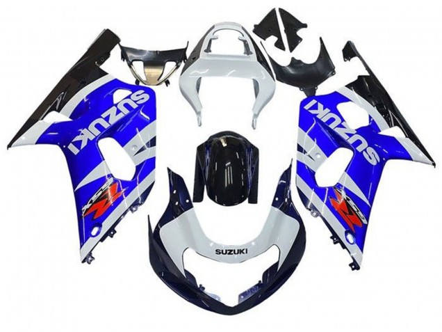 Acquista Carena Moto Suzuki GSXR 600 / GSXR 750 2001-2003 - Bianco Blu Nero Lucido Rosso