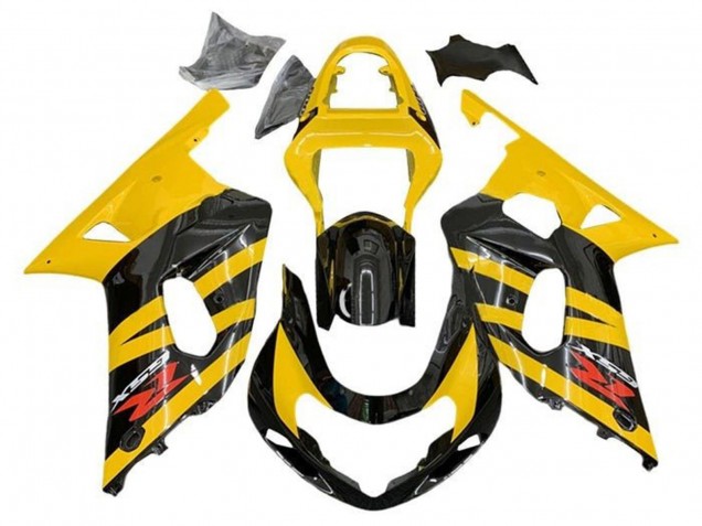 Acquista Carena Moto Suzuki GSXR 600 / GSXR 750 2001-2003 - Giallo Nero Banda Rosso