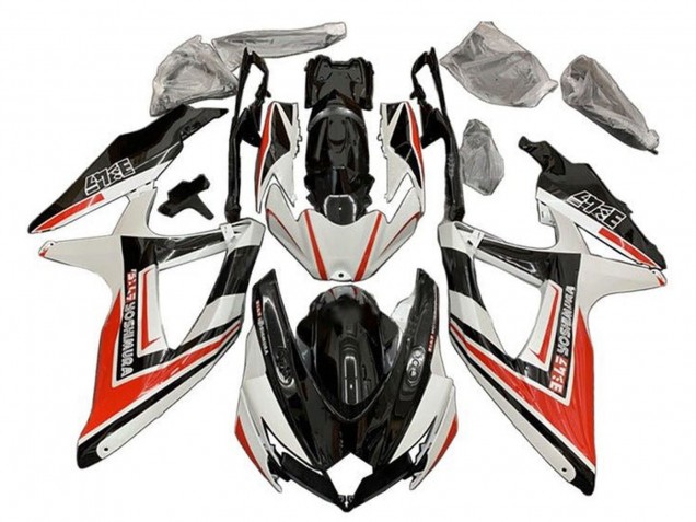 Acquista Carena Moto Suzuki GSXR 600 / GSXR 750 2008-2010 - Bianco Arancia Nero Lucido Yoshimura