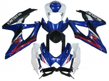 Acquista Carena Moto Suzuki GSXR 600 / GSXR 750 2008-2010 - Bianco Blu Rosso Nero