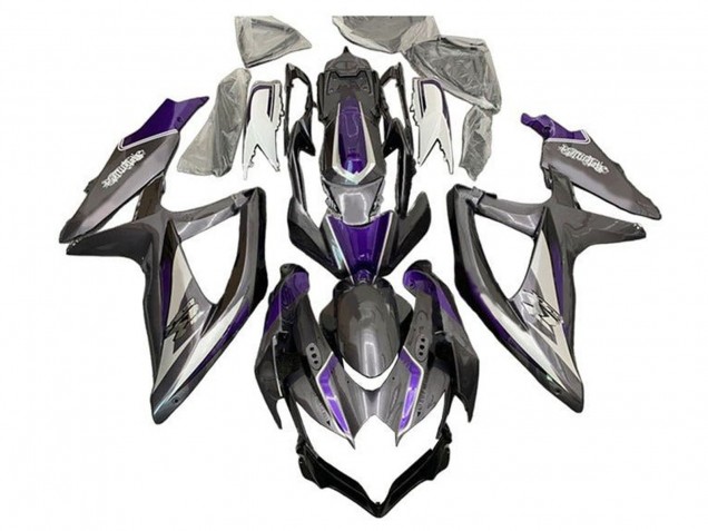 Acquista Carena Moto Suzuki GSXR 600 / GSXR 750 2008-2010 - Argento Grigio Viola