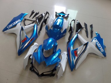 Acquista Carena Moto Suzuki GSXR 600 / GSXR 750 2008-2010 - Bianco Azzurro Chiaro Rosso