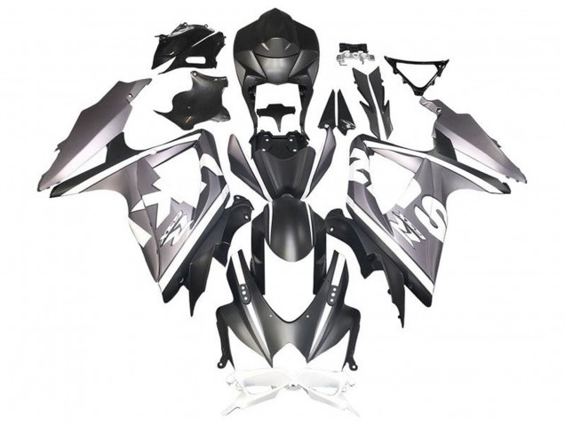 Acquista Carena Moto Suzuki GSXR 600 / GSXR 750 2008-2010 - Argento Bianco Nero Opaco