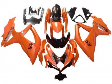 Acquista Carena Moto Suzuki GSXR 600 / GSXR 750 2008-2010 - Arancia Nero Lucido Decal