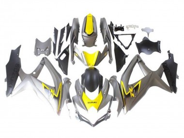 Acquista Carena Moto Suzuki GSXR 600 / GSXR 750 2008-2010 - Argento Giallo Nero
