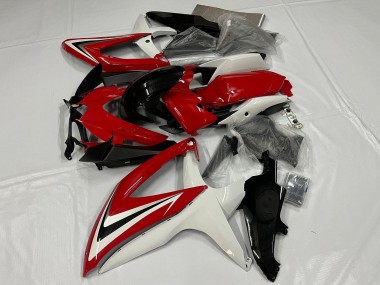 Acquista Carena Moto Suzuki GSXR 600 / GSXR 750 2008-2010 - Bianco Rosso Nero Lucido
