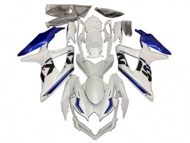 Acquista Carena Moto Suzuki GSXR 600 / GSXR 750 2008-2010 - Bianco Blu Nero Banda