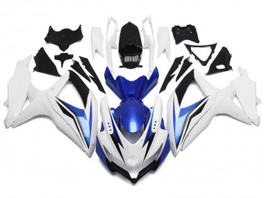Acquista Carena Moto Suzuki GSXR 600 / GSXR 750 2008-2010 - Bianco Blu Nero