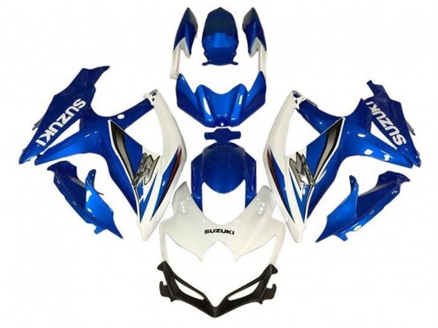 Acquista Carena Moto Suzuki GSXR 600 / GSXR 750 2008-2010 - Bianco Blu Argento