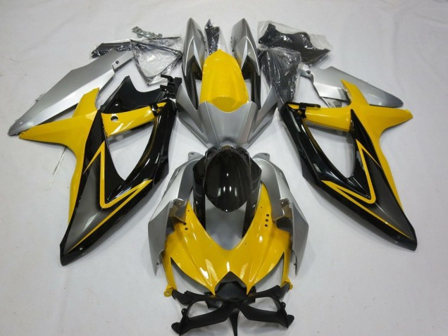 Acquista Carena Moto Suzuki GSXR 600 / GSXR 750 2008-2010 - Giallo Argento Grigio Nero