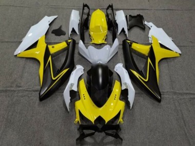 Acquista Carena Moto Suzuki GSXR 600 / GSXR 750 2008-2010 - Bianco Giallo Grigio Nero