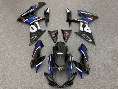 Acquista Carena Moto Suzuki GSXR 600 / GSXR 750 2011-2024 - Nero Lucido Blu Bianco Rosso Yoshimura