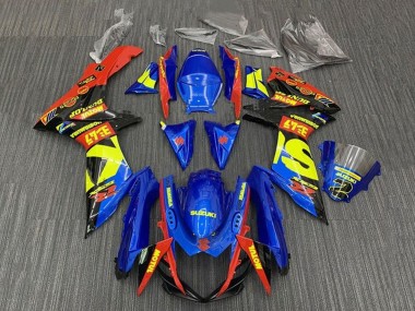 Acquista Carena Moto Suzuki GSXR 600 / GSXR 750 2011-2024 - Blu Rosso Giallo Nero