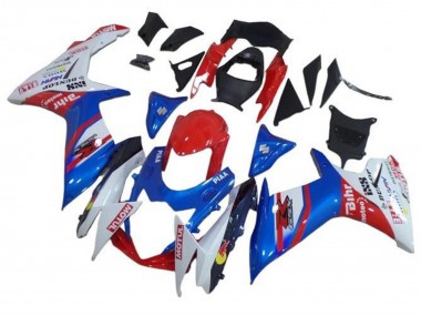 Acquista Carena Moto Suzuki GSXR 600 / GSXR 750 2011-2024 - Blu Bianco Rosso Motul