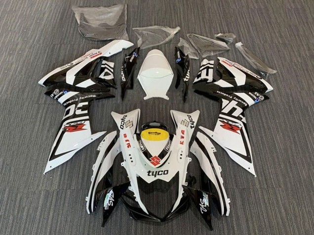 Acquista Carena Moto Suzuki GSXR 600 / GSXR 750 2011-2024 - Bianco Nero Giallo Rosso Tyco