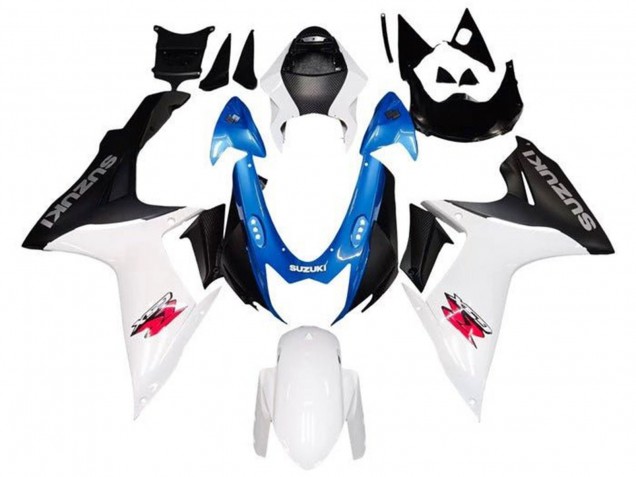 Acquista Carena Moto Suzuki GSXR 600 / GSXR 750 2011-2024 - Bianco Blu Nero Rosa