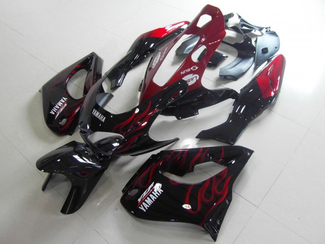 Acquista Carena Moto Yamaha YZF 1000R Thunderace 1997-2007 - Nero Bianco Rosso Fiamma