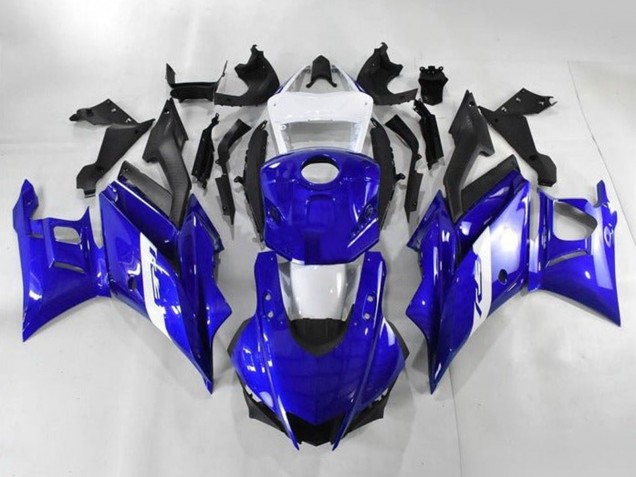Acquista Carena Moto Yamaha YZF R3/R25 2019-2021 - Bianco Blu Nero Opaco