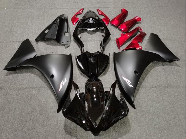 Acquista Carena Moto Yamaha YZF 1000 R1 2009-2011 - Nero Lucido Nero Opaco Rosso