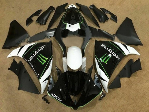 Acquista Carena Moto Yamaha YZF 1000 R1 2009-2011 - Bianco Nero Verde Mostro Energy