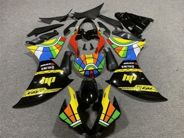 Acquista Carena Moto Yamaha YZF 1000 R1 2009-2011 - Nero Giallo HP Ruota dei Colori