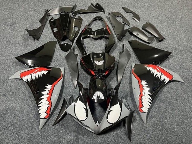 Acquista Carena Moto Yamaha YZF 1000 R1 2009-2011 - Grigio Nero Rosso Bianco Squalo