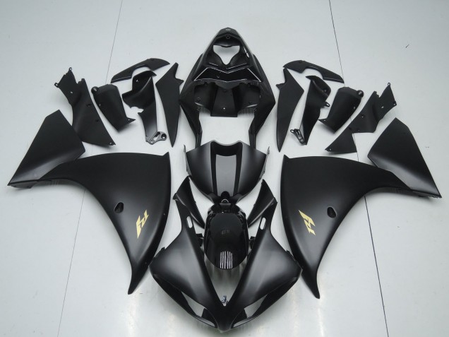 Acquista Carena Moto Yamaha YZF 1000 R1 2009-2011 - Nero Opaco Oro Decal