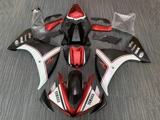 Acquista Carena Moto Yamaha YZF 1000 R1 2009-2011 - Bianco Rosso Nero Opaco