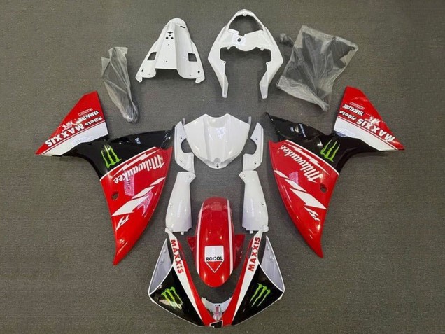 Acquista Carena Moto Yamaha YZF 1000 R1 2009-2011 - Bianco Rosso Nero Verde Mostro Milwaukee