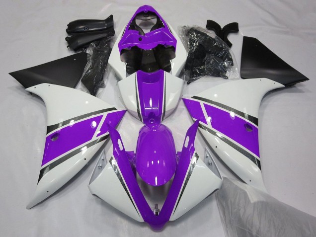 Acquista Carena Moto Yamaha YZF 1000 R1 2009-2011 - Bianco Viola Nero