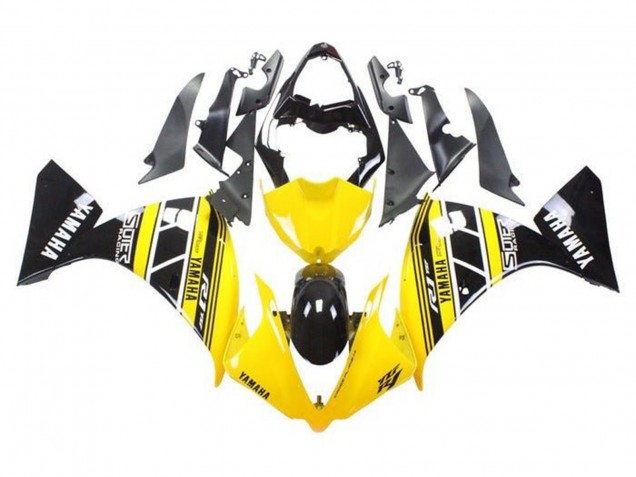 Acquista Carena Moto Yamaha YZF 1000 R1 2009-2011 - Giallo Bianco Nero Banda