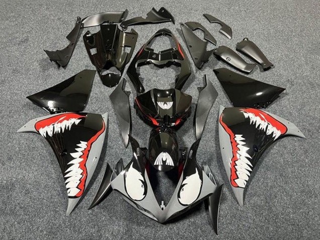 Acquista Carena Moto Yamaha YZF 1000 R1 2012-2014 - Nero Lucido Bianco Rosso Squalo