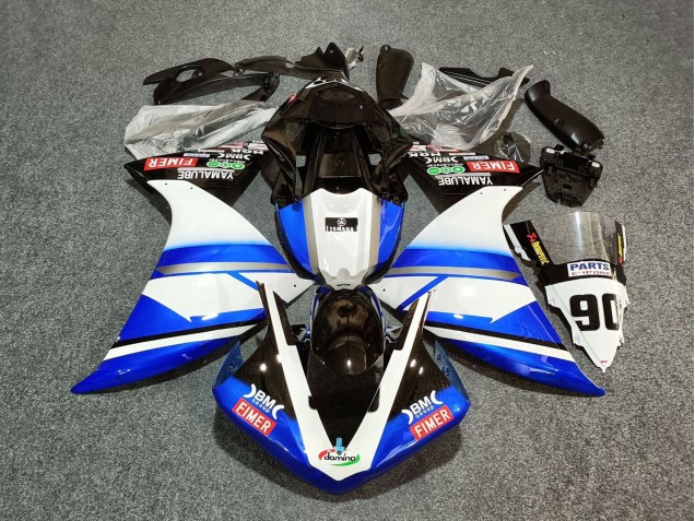 Acquista Carena Moto Yamaha YZF 1000 R1 2012-2014 - Bianco Blu Nero Fimer Yamalube 90