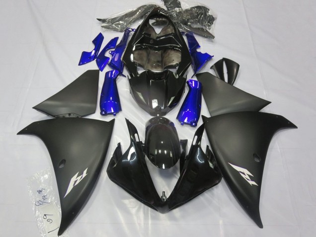 Acquista Carena Moto Yamaha YZF 1000 R1 2012-2014 - Nero Lucido Nero Opaco Blu