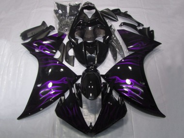 Acquista Carena Moto Yamaha YZF 1000 R1 2012-2014 - Nero Lucido Viola Fiamma