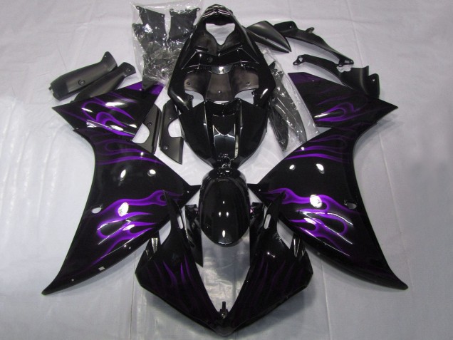 Acquista Carena Moto Yamaha YZF 1000 R1 2012-2014 - Nero Lucido Viola Fiamma