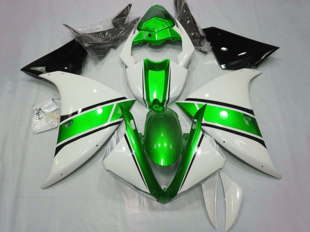 Acquista Carena Moto Yamaha YZF 1000 R1 2012-2014 - Bianco Verde Nero Lucido