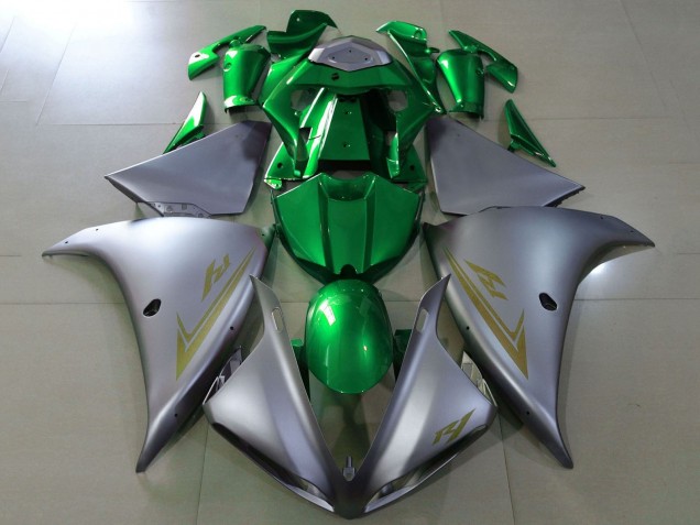 Acquista Carena Moto Yamaha YZF 1000 R1 2012-2014 - Argento Opaco Verde