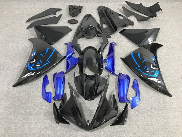 Acquista Carena Moto Yamaha YZF 1000 R1 2012-2014 - Nero Lucido Blu Panther