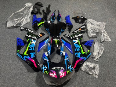 Acquista Carena Moto Yamaha YZF 1000 R1 2015-2019 - Nero Blu Rosa Verde Mostro ENEOS